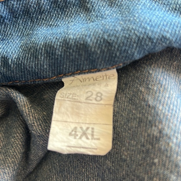 Misses Jean Jacket size 28 by Aimeite Brand New - Picture 5 of 5